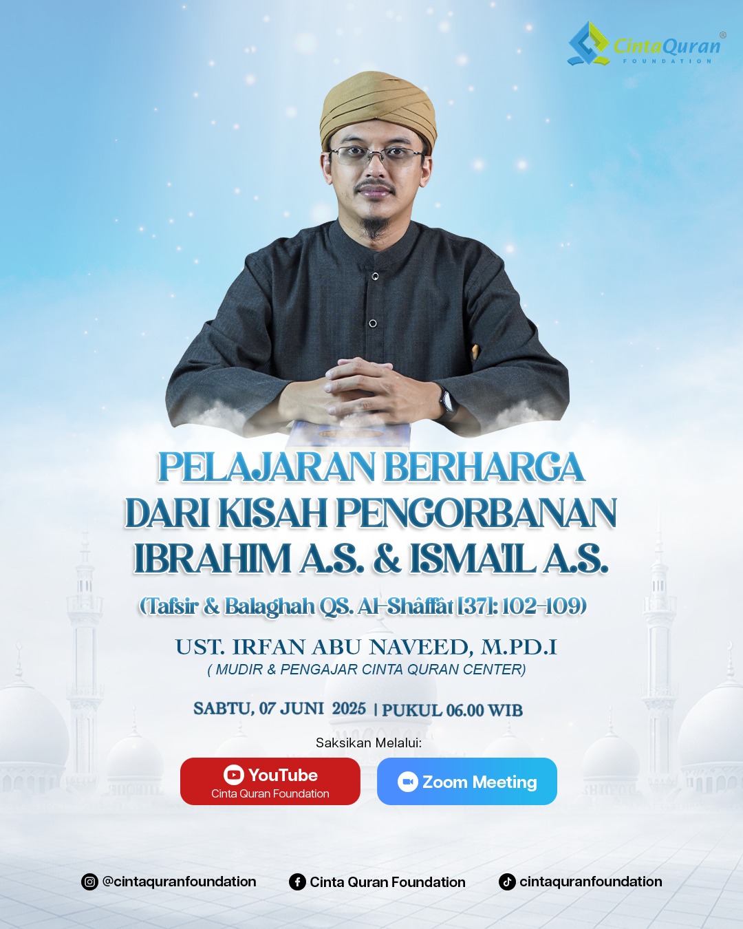 Pelajaran Berharga Dari Kisah Pengerbanan Ibrahim a.s. & Ismail a.s.